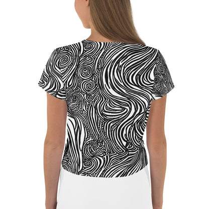 Women's Crop Tee - Tidal Tangle