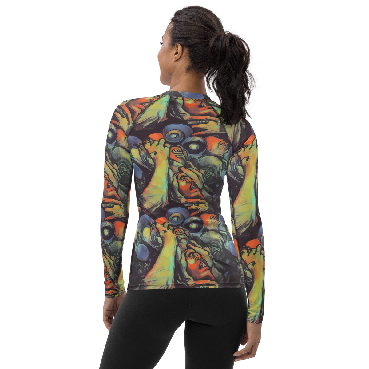 Women's Rash Guard - Cosmic Scream