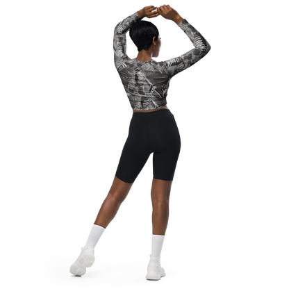 Long Sleeve Crop Top - Piranesi's Web