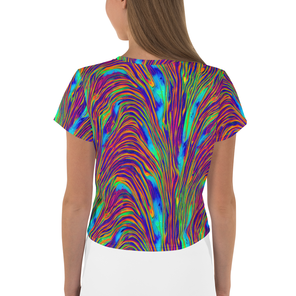 Women's Crop Tee - Lux Waves