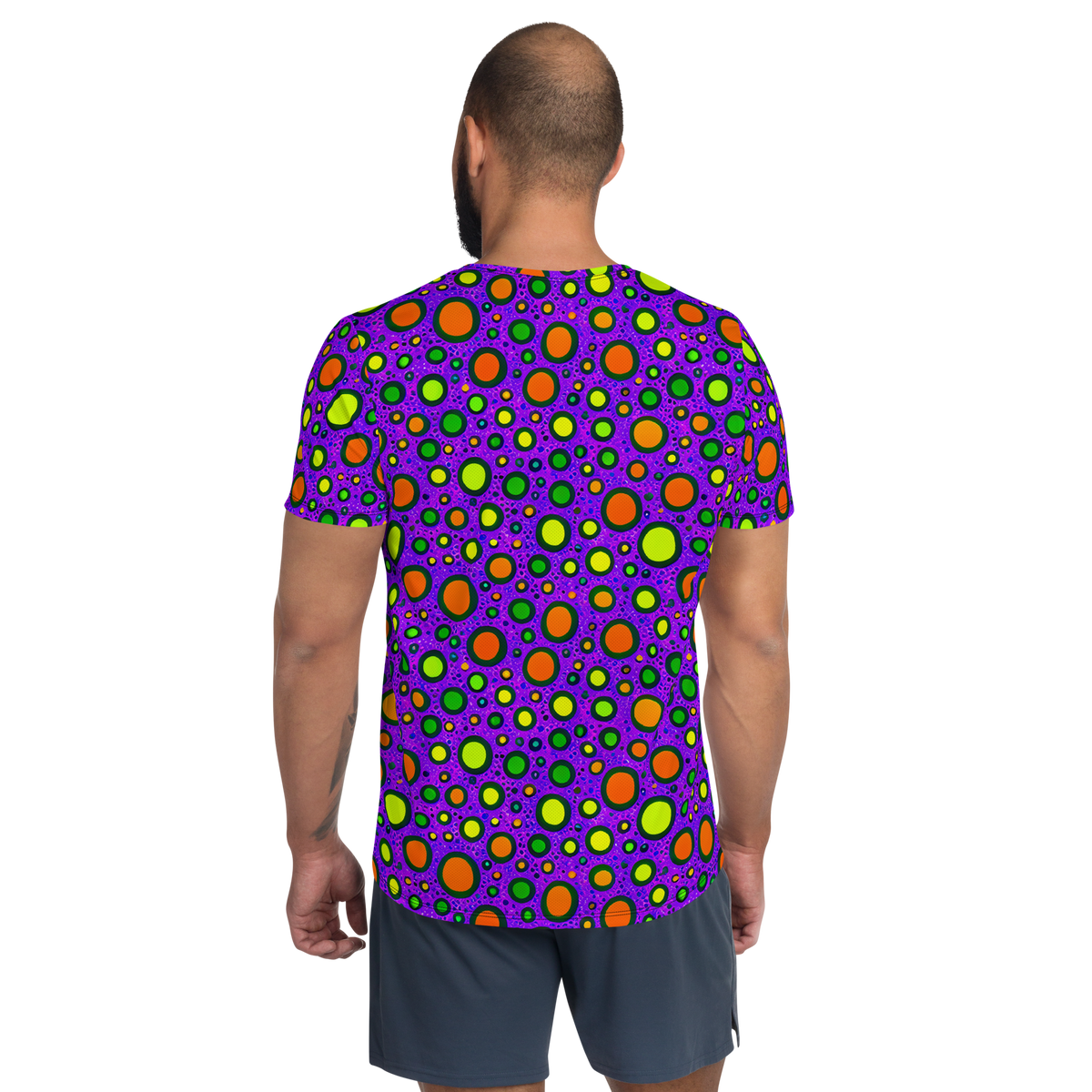 Men's Athletic T-Shirt - Luminous Bubbles