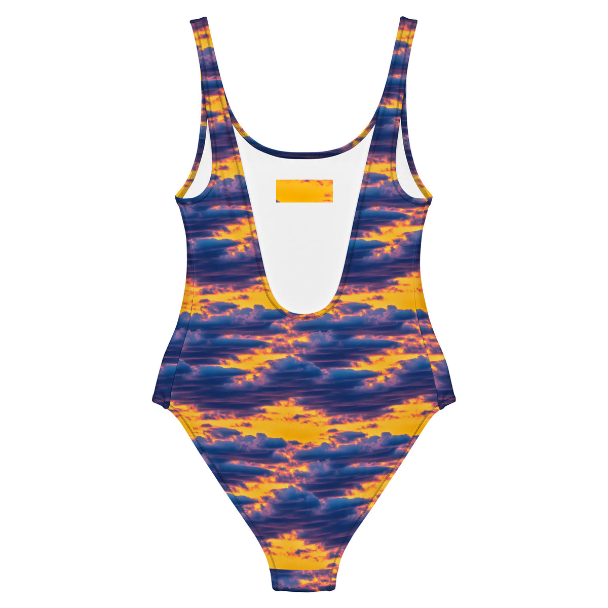 One-Piece Swimsuit - Aubergine Clouds