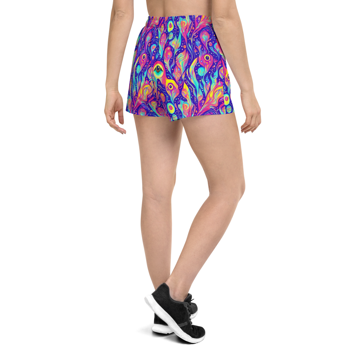 Women’s Athletic Shorts - Mystic Petal Dance