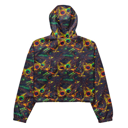 Women's Cropped Windbreaker - Sonic Universe