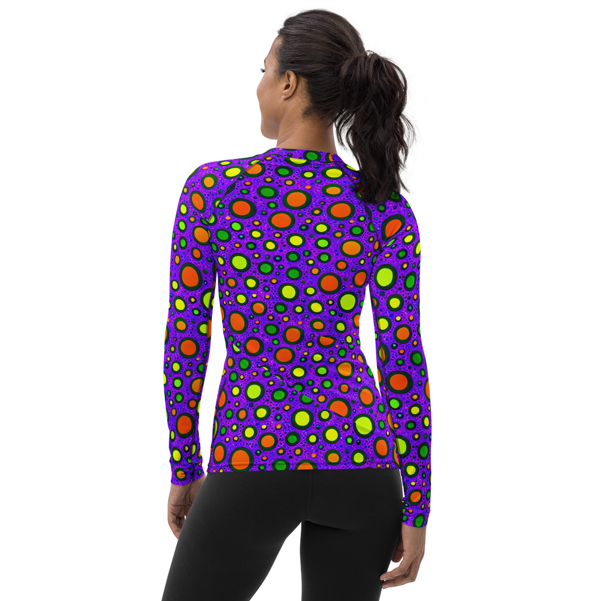 Women's Rash Guard - Luminous Bubbles