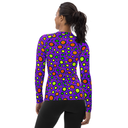 Women's Rash Guard - Luminous Bubbles