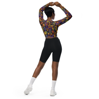 Long Sleeve Crop Top - Kaleidoscopic Spirits