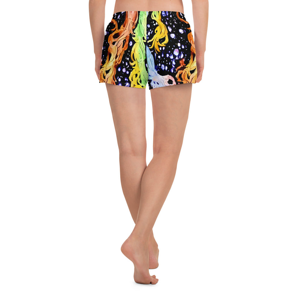 Women’s Athletic Shorts - Celestial Serenade