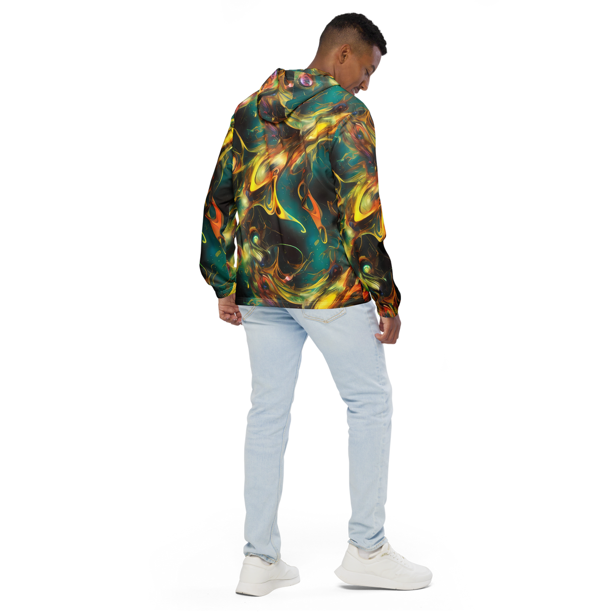 Men's Windbreaker - Elegant Whirl