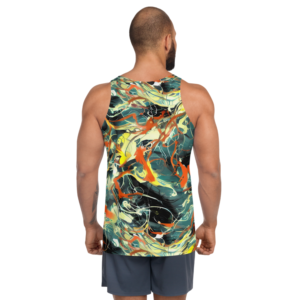 Men's Tank Top - Fluid Firestorm
