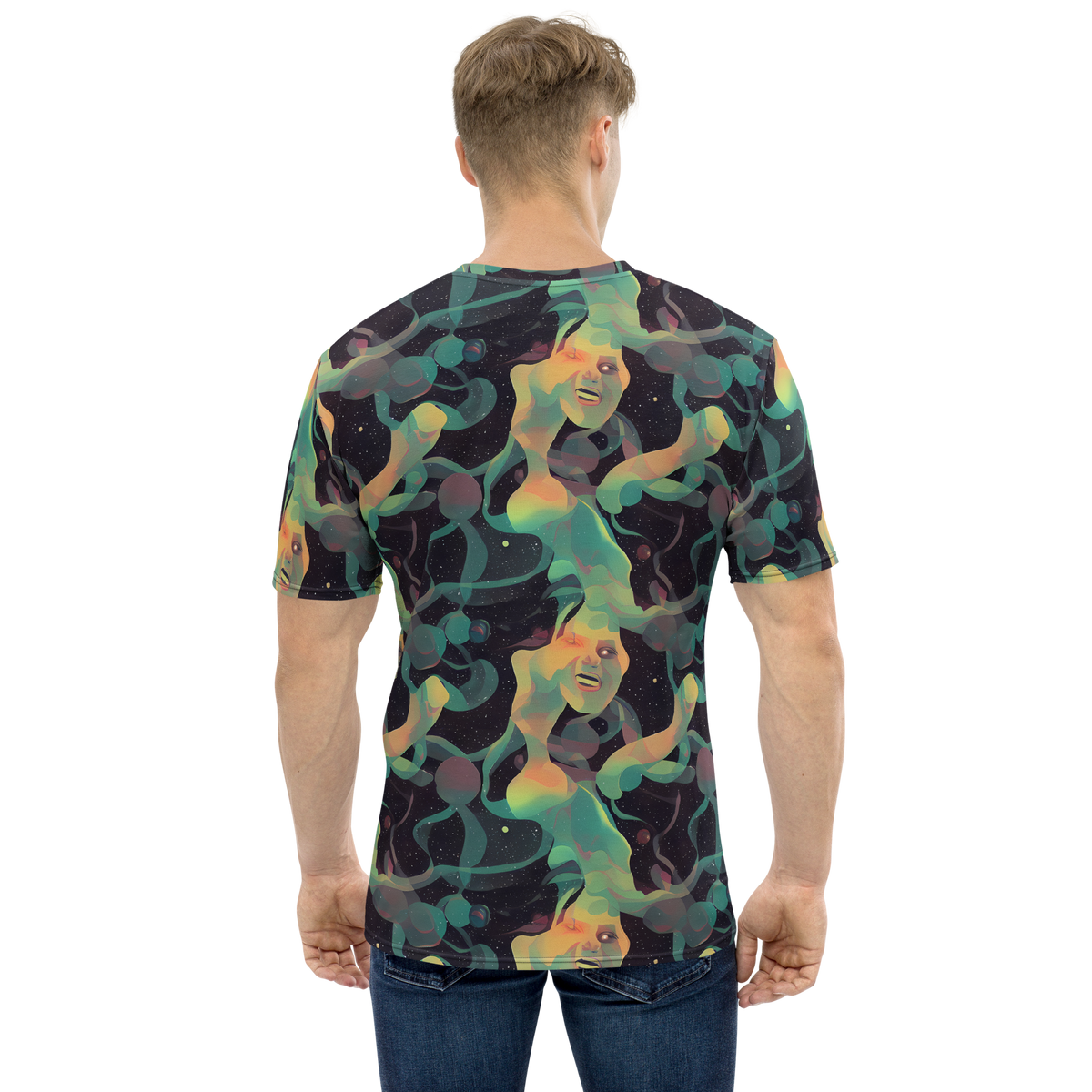 Men's Crew Neck T-Shirt - Astral Rhythms