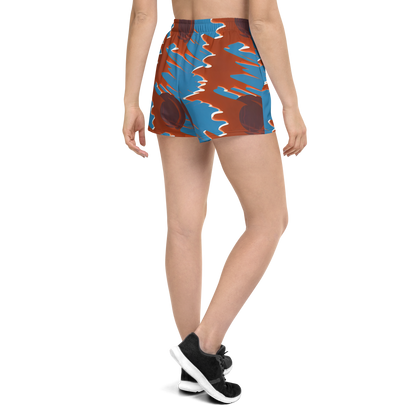 Women’s Athletic Shorts - Desert Vortex
