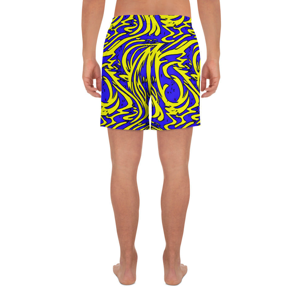 Men's Athletic Shorts - Fleeting Firefly