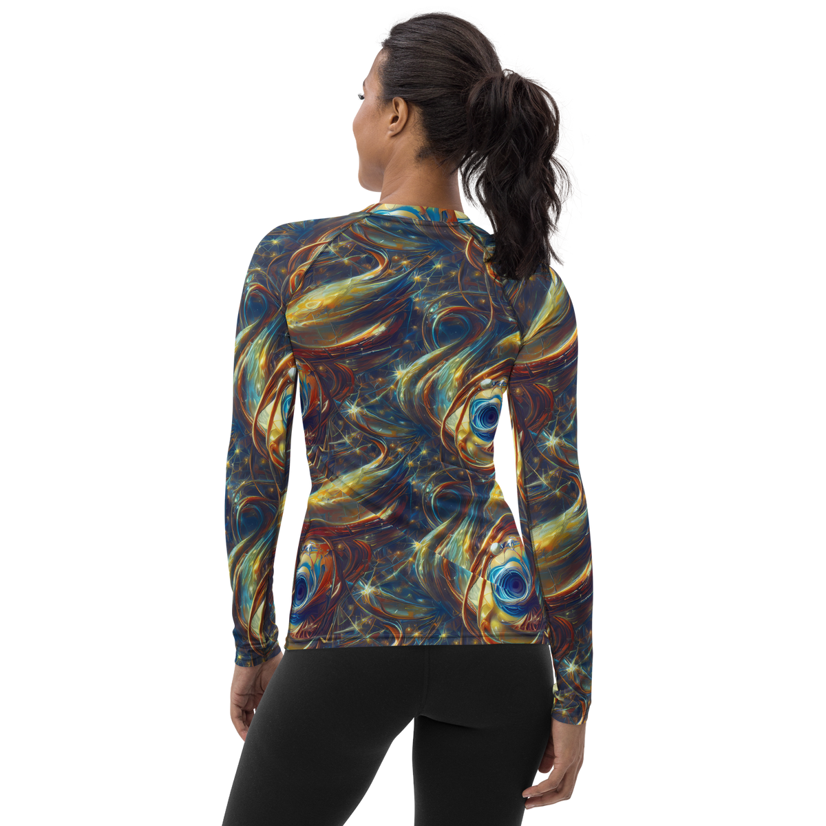 Women's Rash Guard - Celestial Vortex