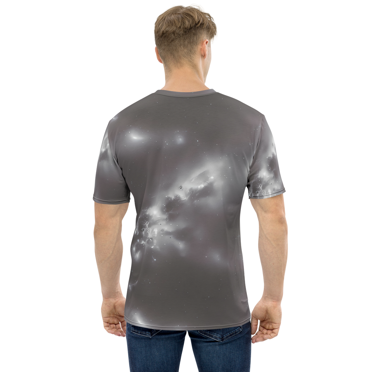Men's Crew Neck T-Shirt - Silver Nebula