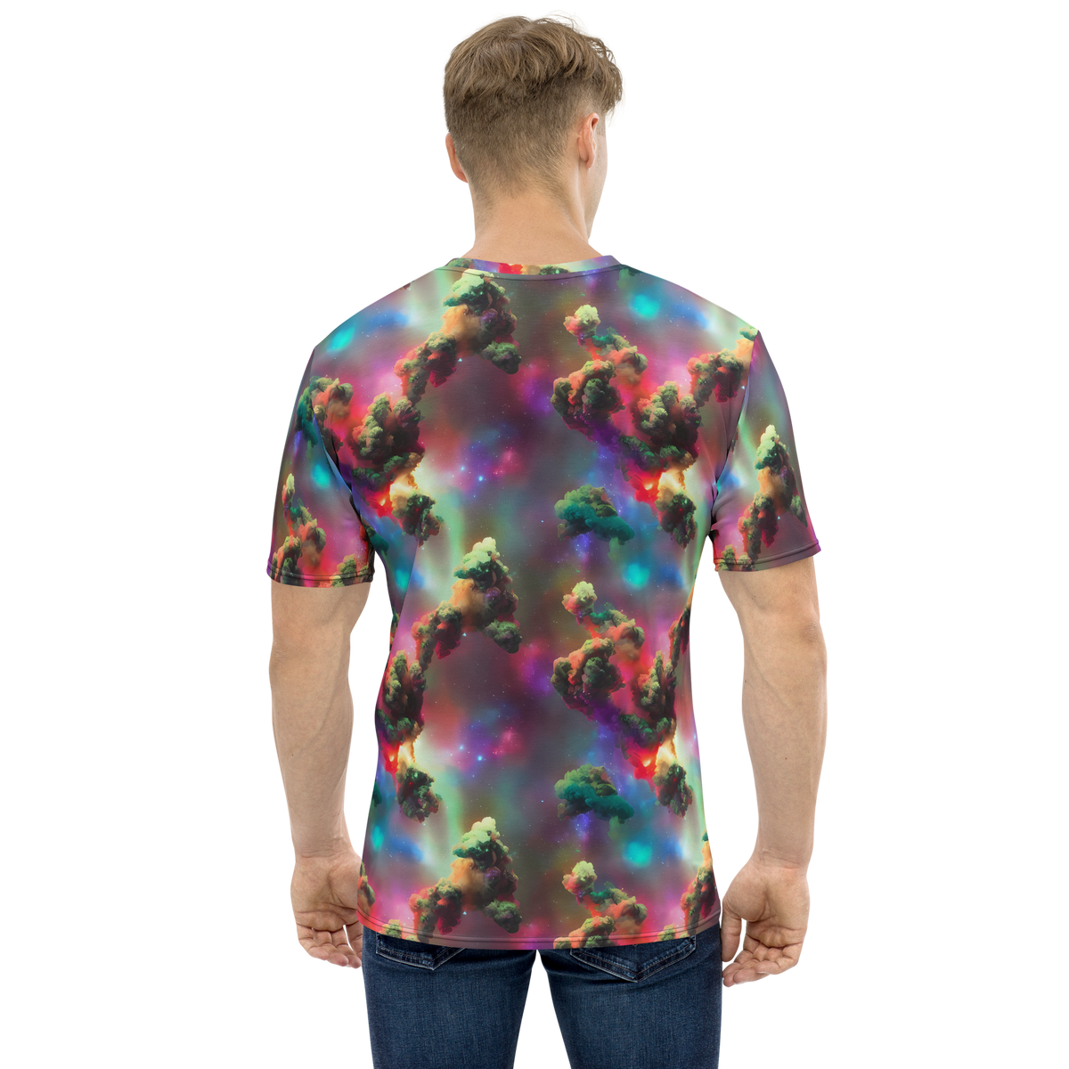 Men's Crew Neck T-Shirt - Nebula Dreams
