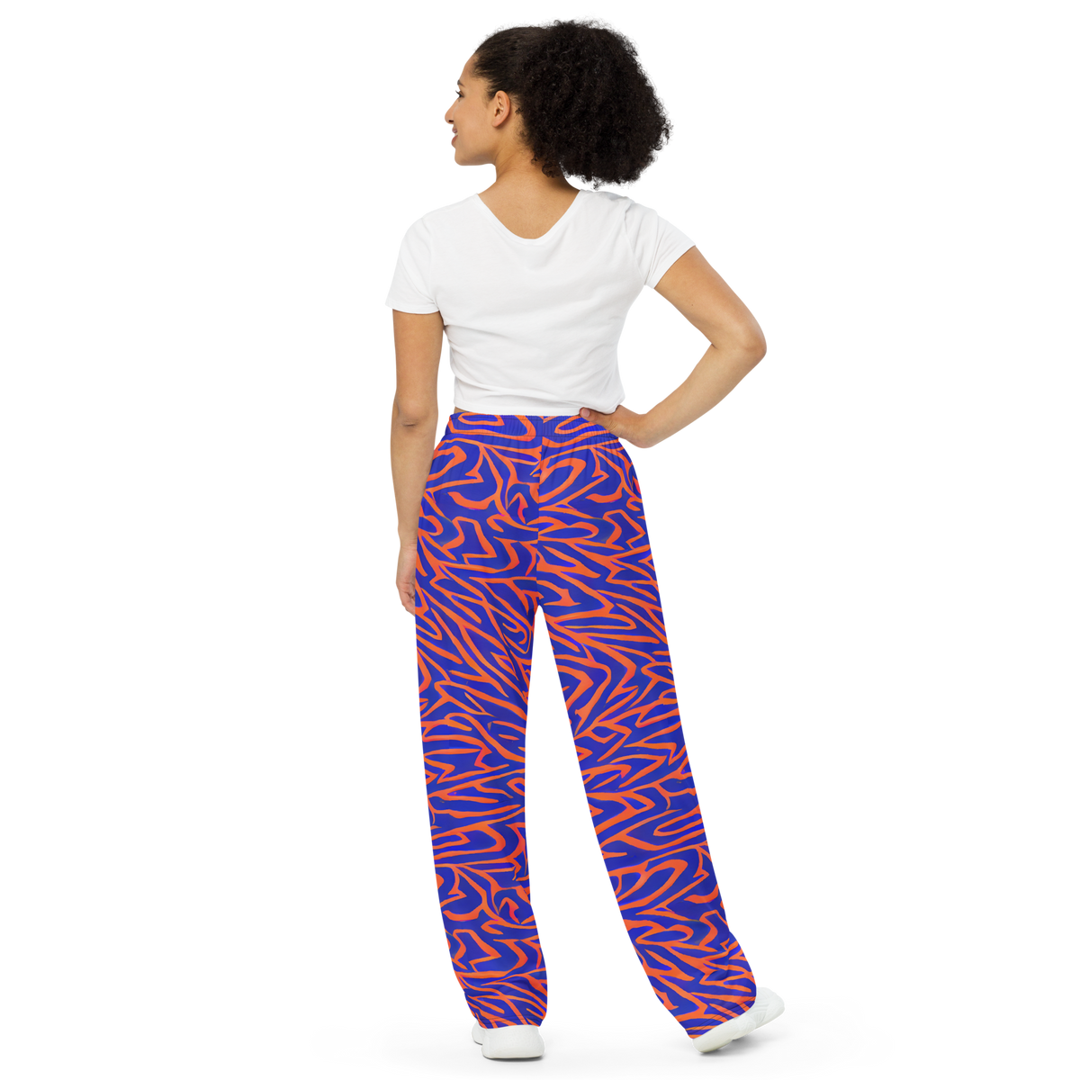 Wide-Leg Pants - Sapphire Swirl