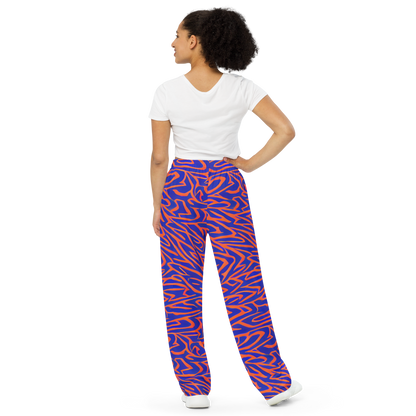 Wide-Leg Pants - Sapphire Swirl
