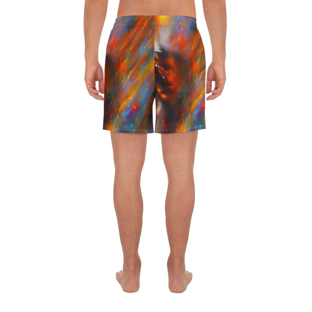 Men's Athletic Shorts - Painterly Void