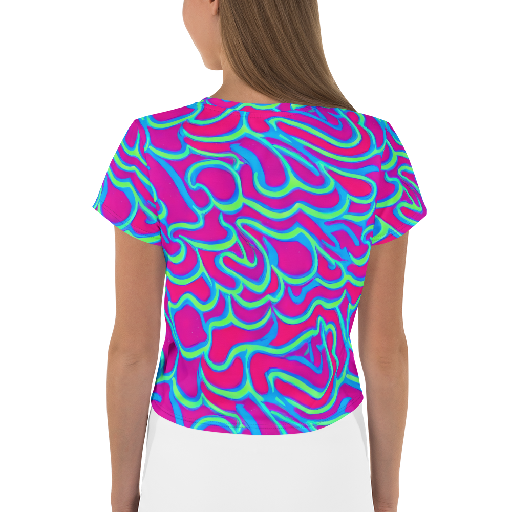 Women's Crop Tee - Aquatic Ember