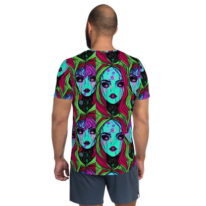Men's Athletic T-Shirt - Luminous Nightfall