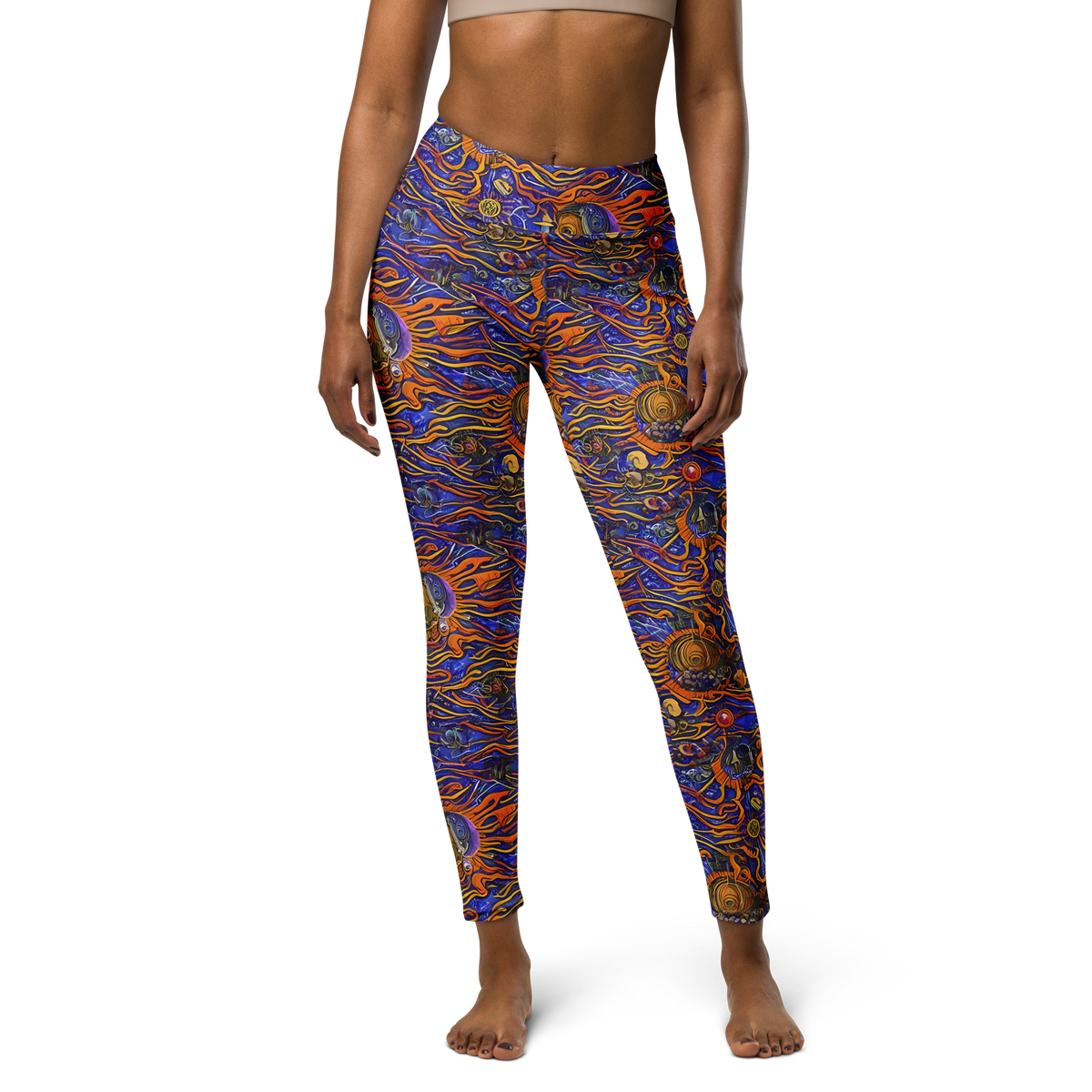 Yoga Leggings - Mantegna Swirl