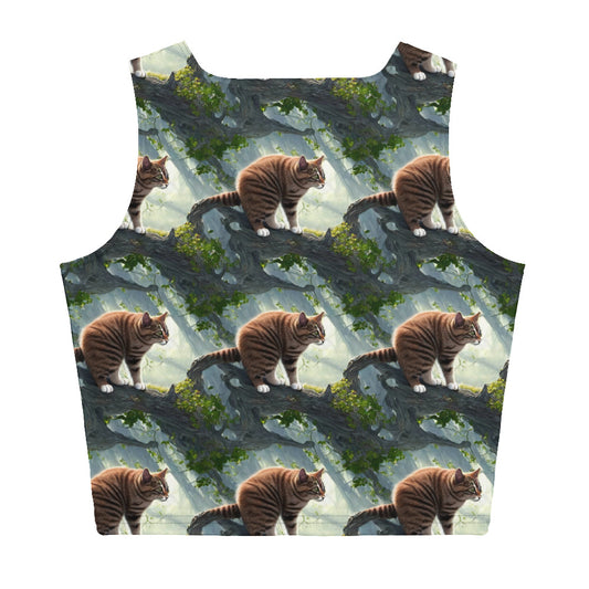 Crop Top - Whiskered Enigma