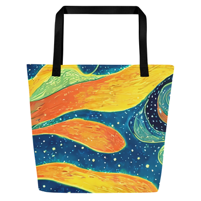 Large Tote Bag w/ Pocket - Celestial Harmony