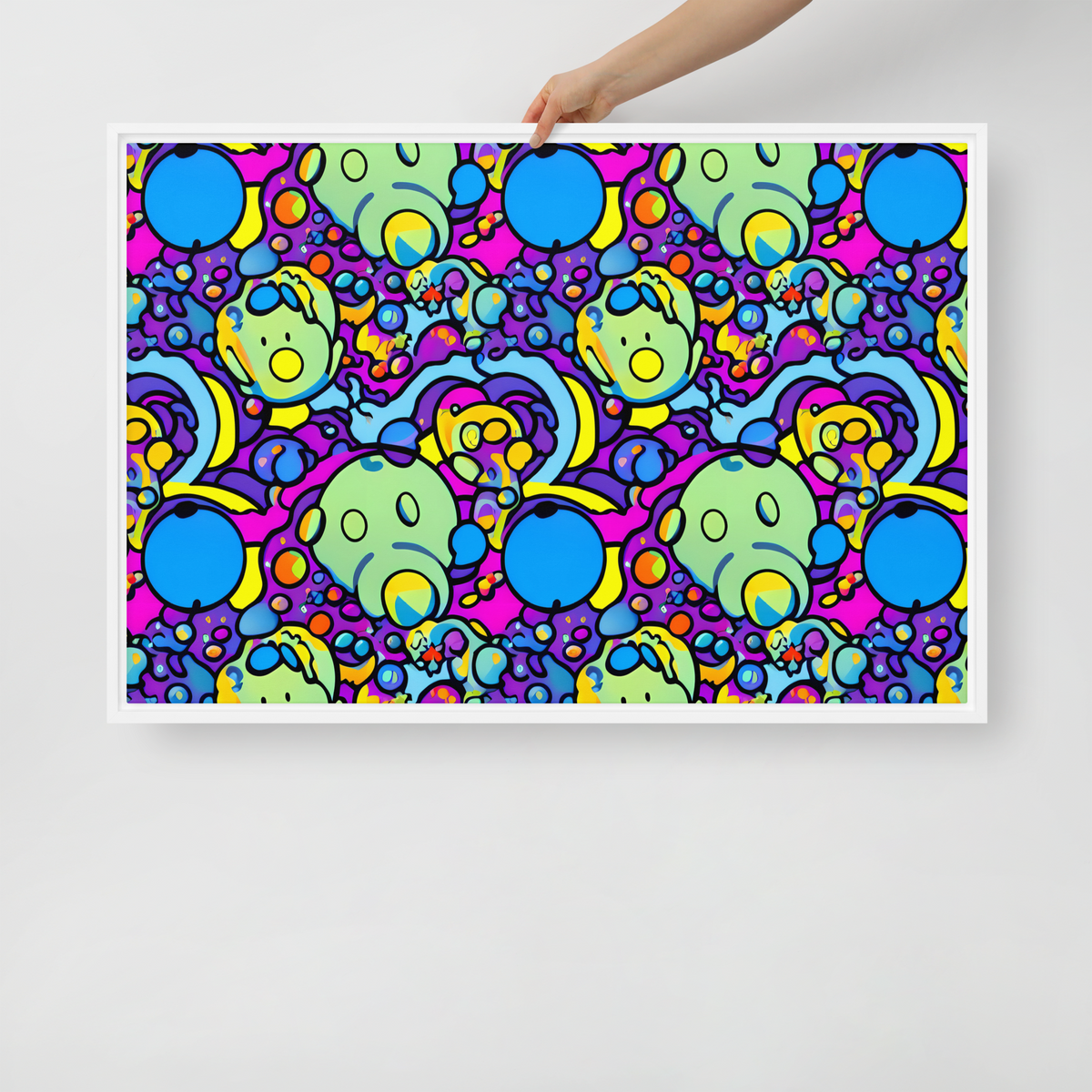 Framed Canvas - Enchanted Orbs