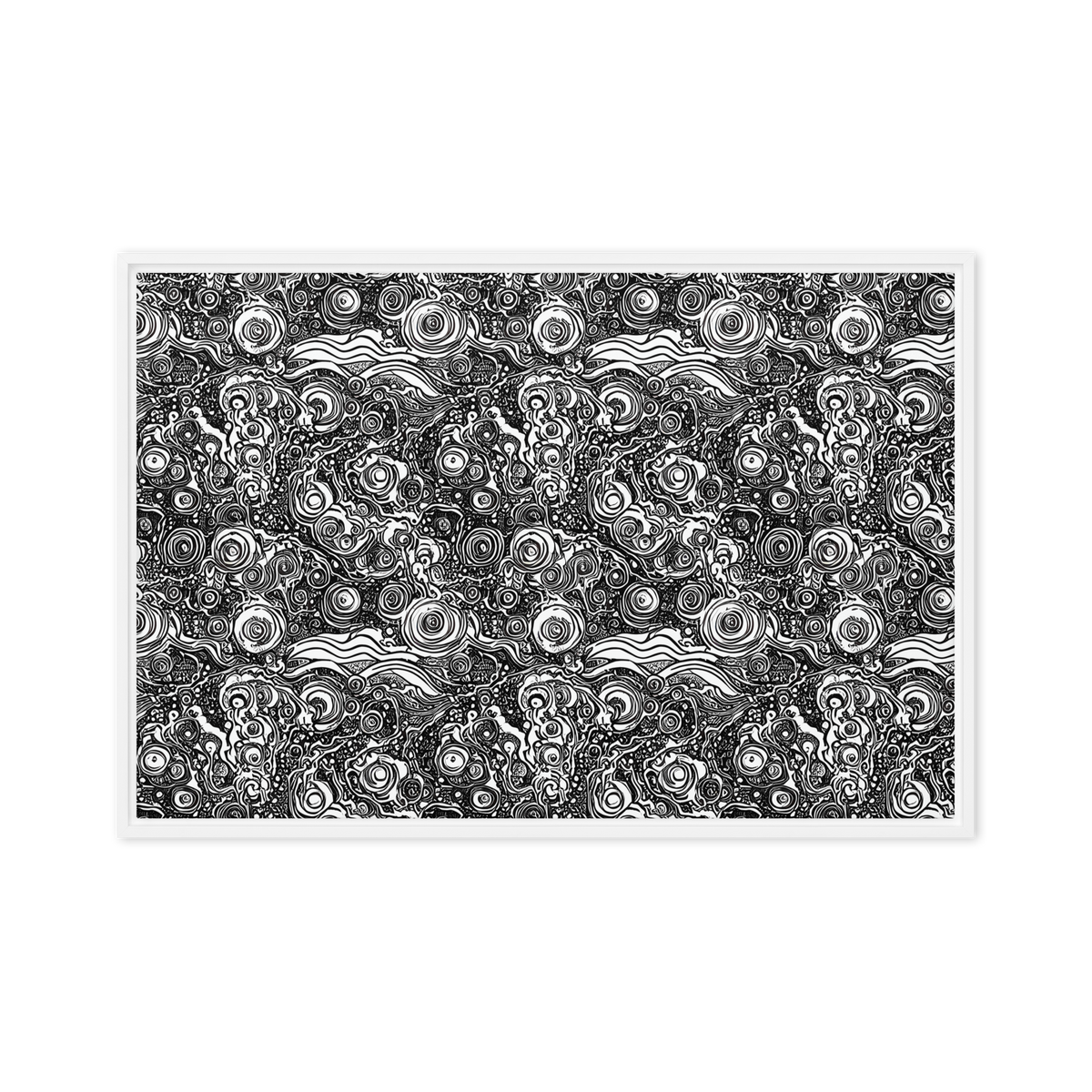 Framed Canvas - Swirling Stories