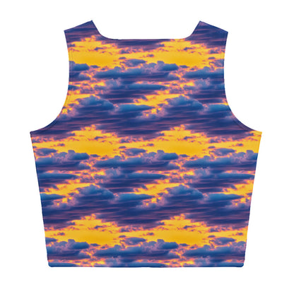 Crop Top - Aubergine Clouds