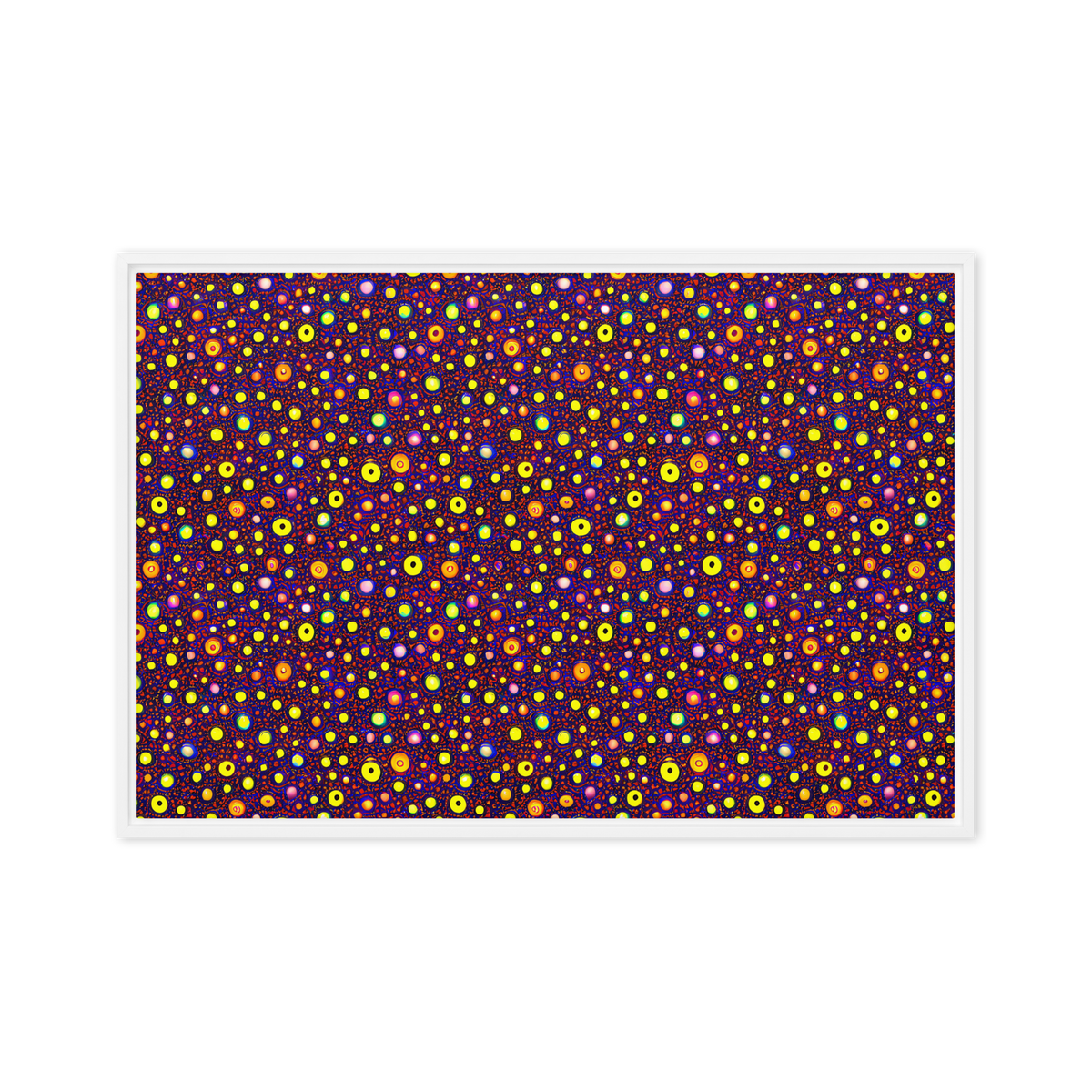 Framed Canvas - Cosmic Dotscape