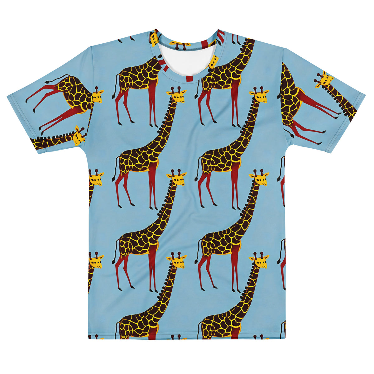 Men's Crew Neck T-Shirt - Giraffe Groove