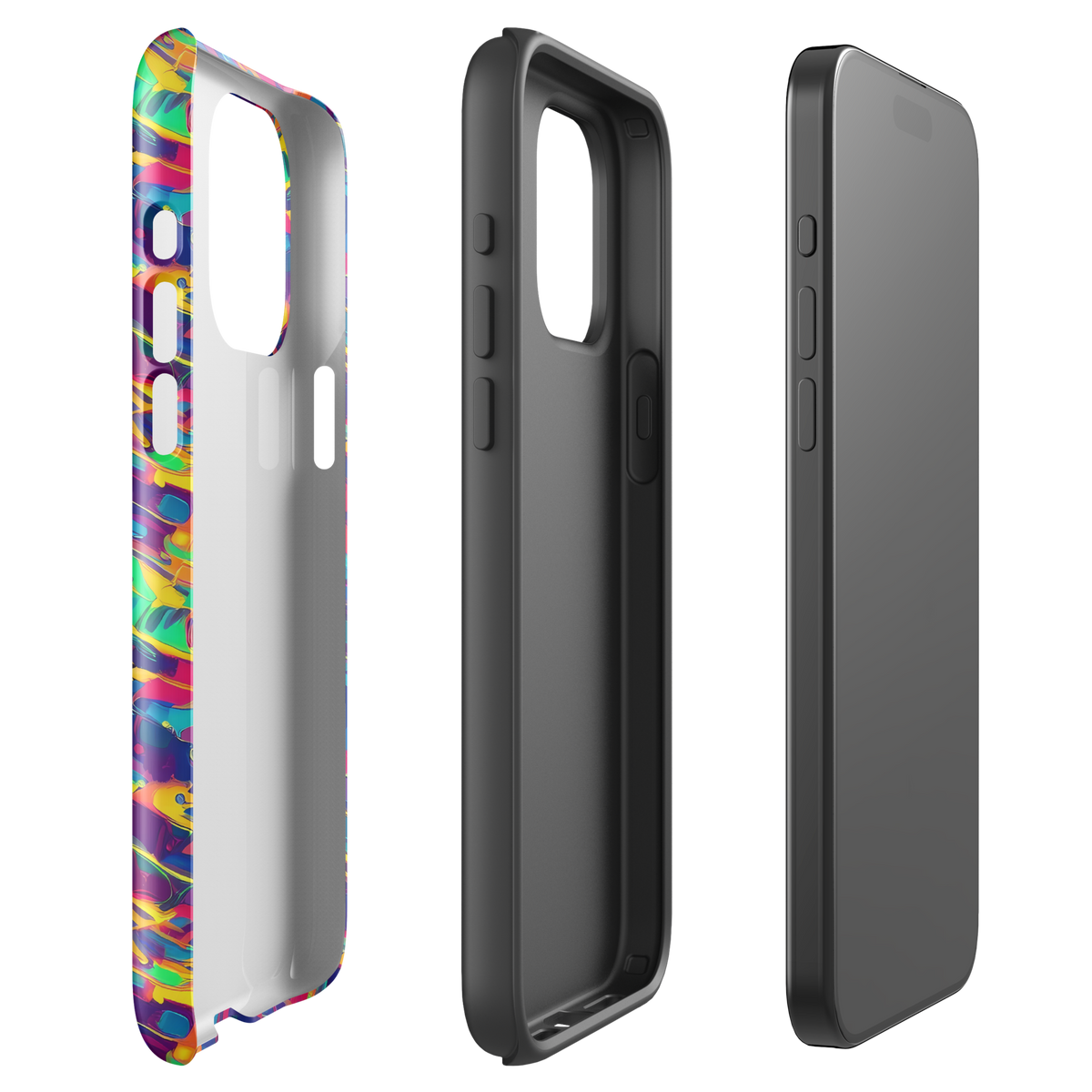 Tough Case for iPhone® - Spectrum Streaks