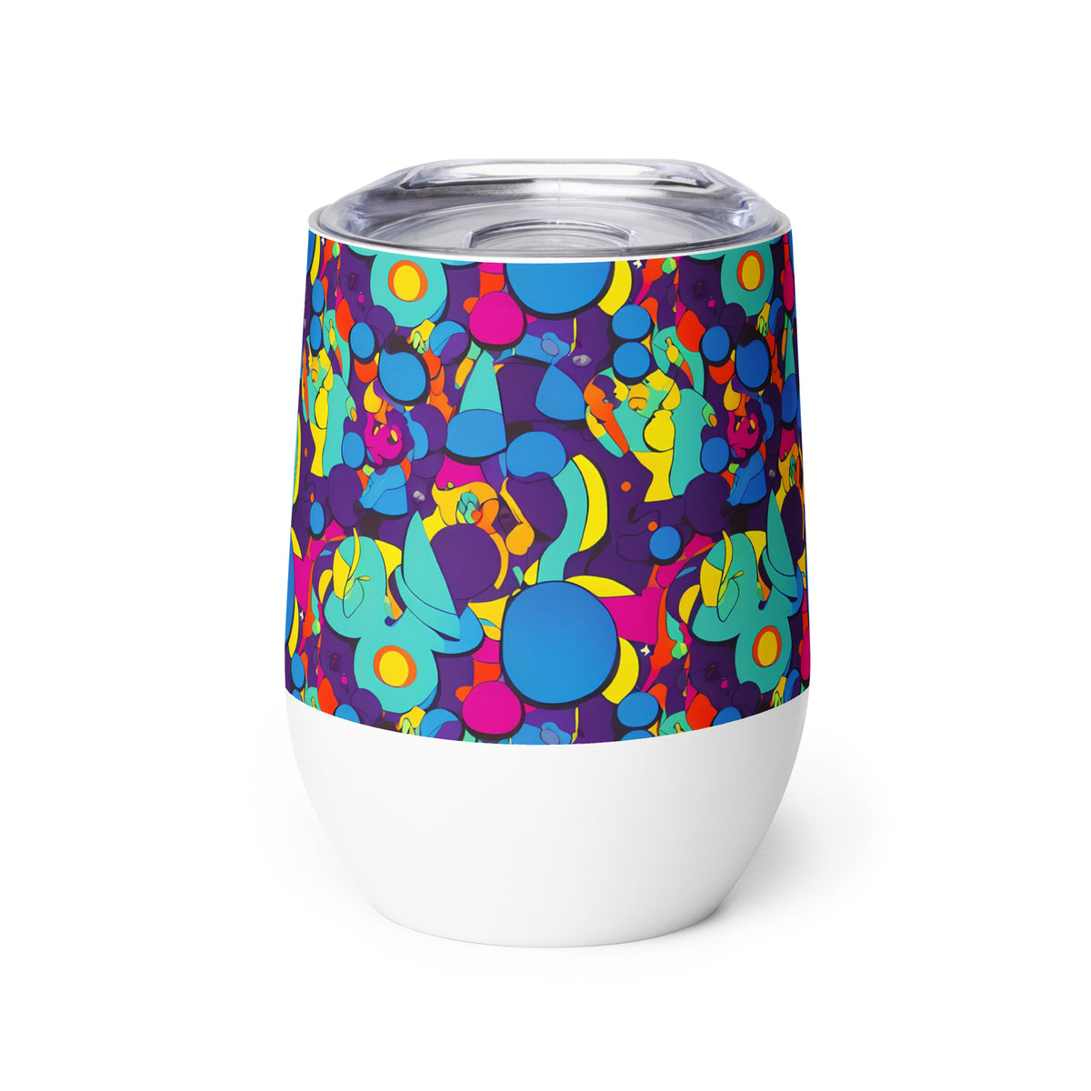Wine Tumbler - Psychedelic Harmony