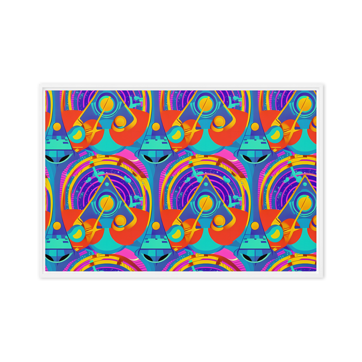 Framed Canvas - Blast of Color
