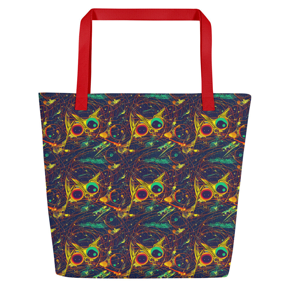 Large Tote Bag w/ Pocket - Sonic Universe