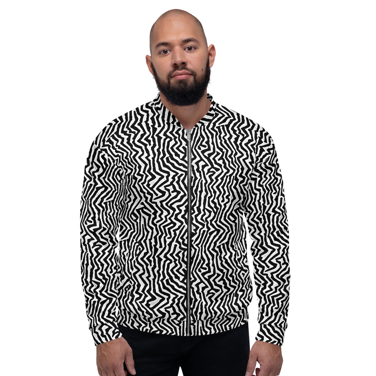 Bomber Jacket - Static Swirl