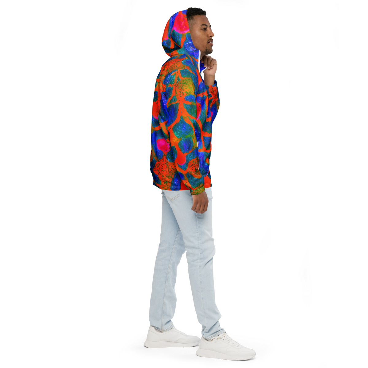 Men's Windbreaker - Vibrant Mosaic