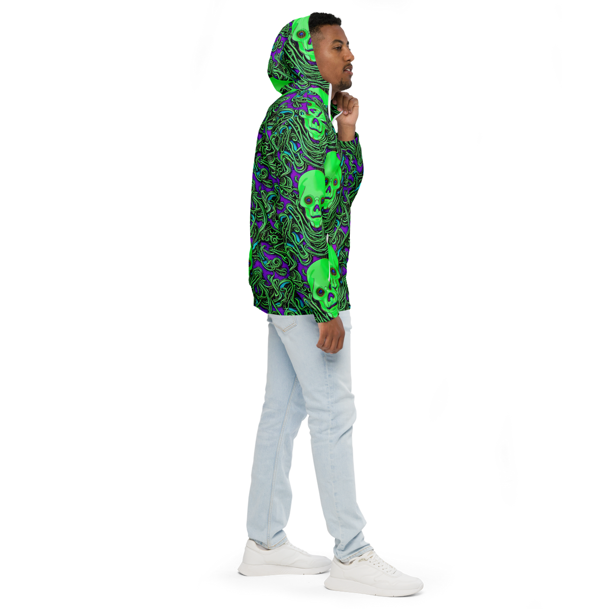 Men's Windbreaker - Ghostly Labyrinth