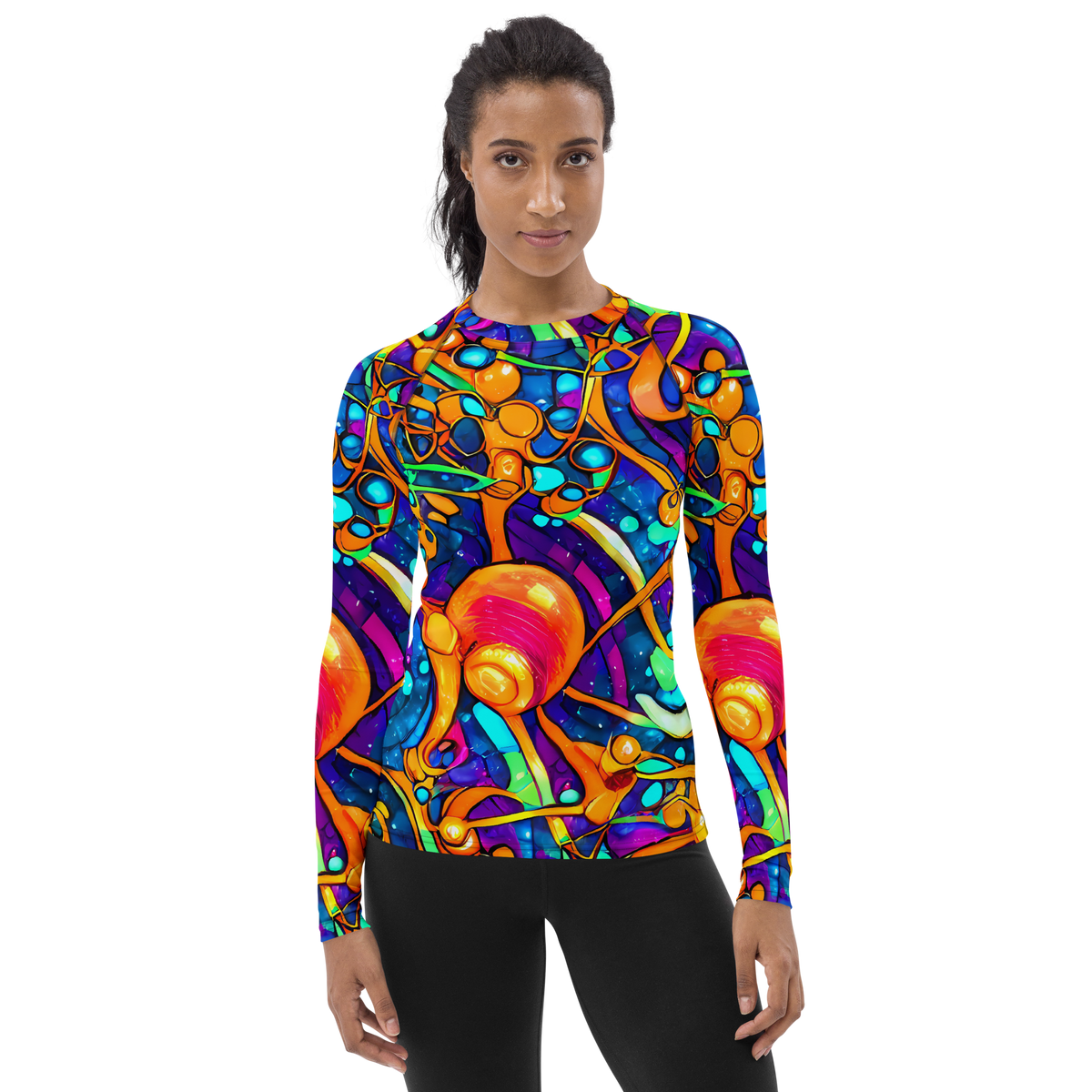 Women's Rash Guard - Iridescent Nebula