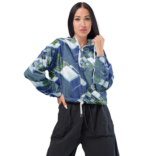 Women's Cropped Windbreaker - Urban Eden