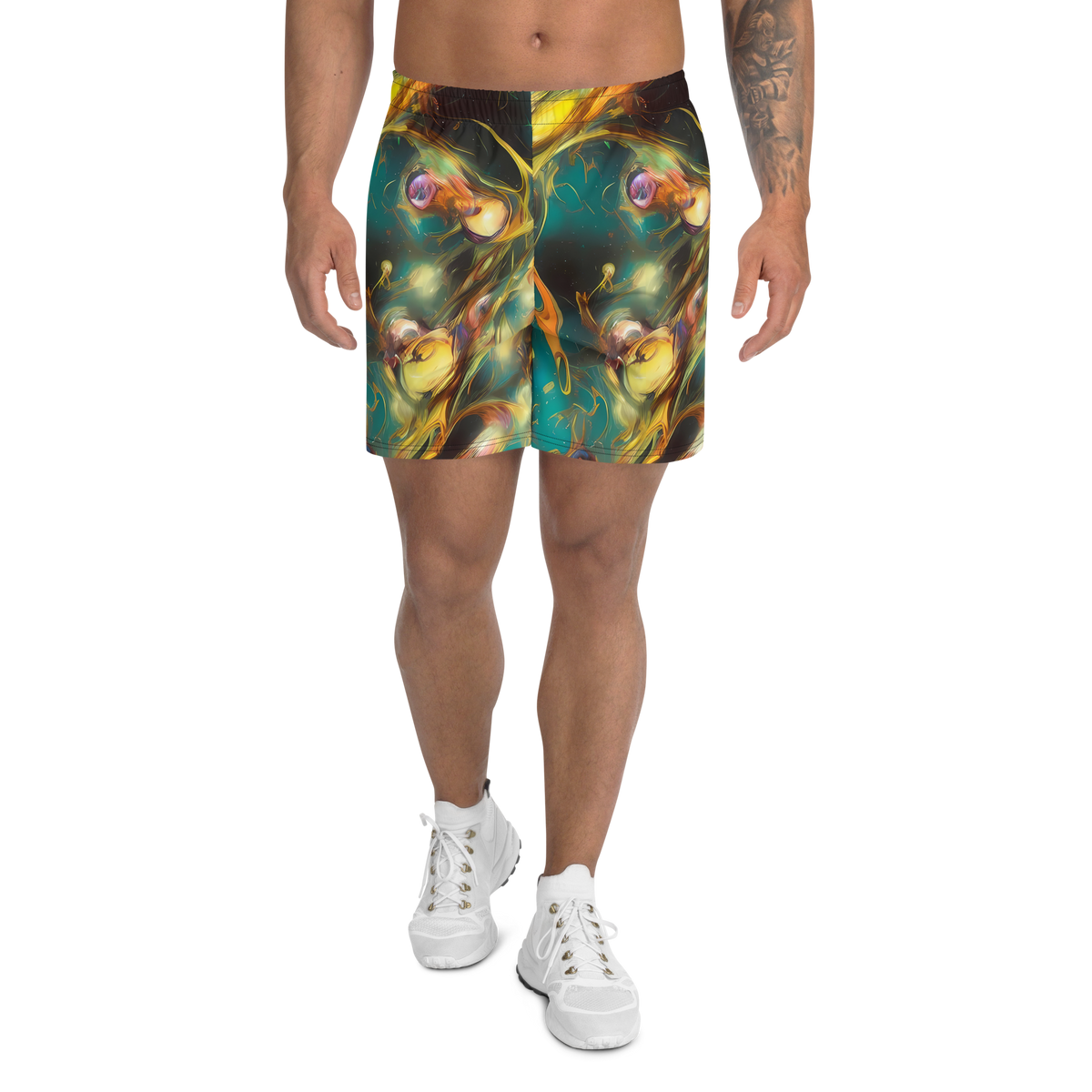 Men's Athletic Shorts - Elegant Whirl