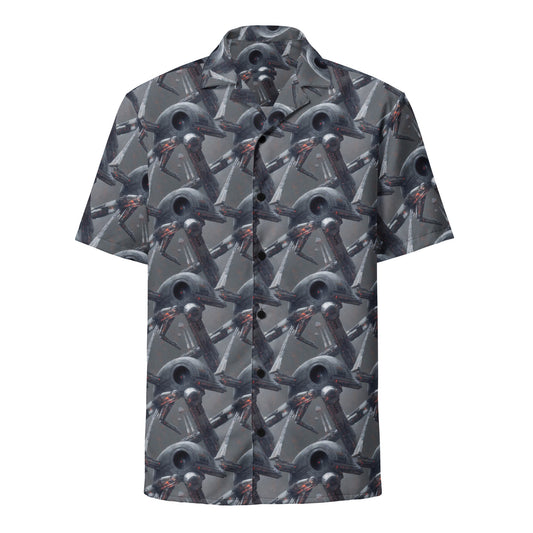 Button Shirt - Abstract, Psychedelic, Sharp Focus, Dain Yoon, Cornelis Pietersz Bega