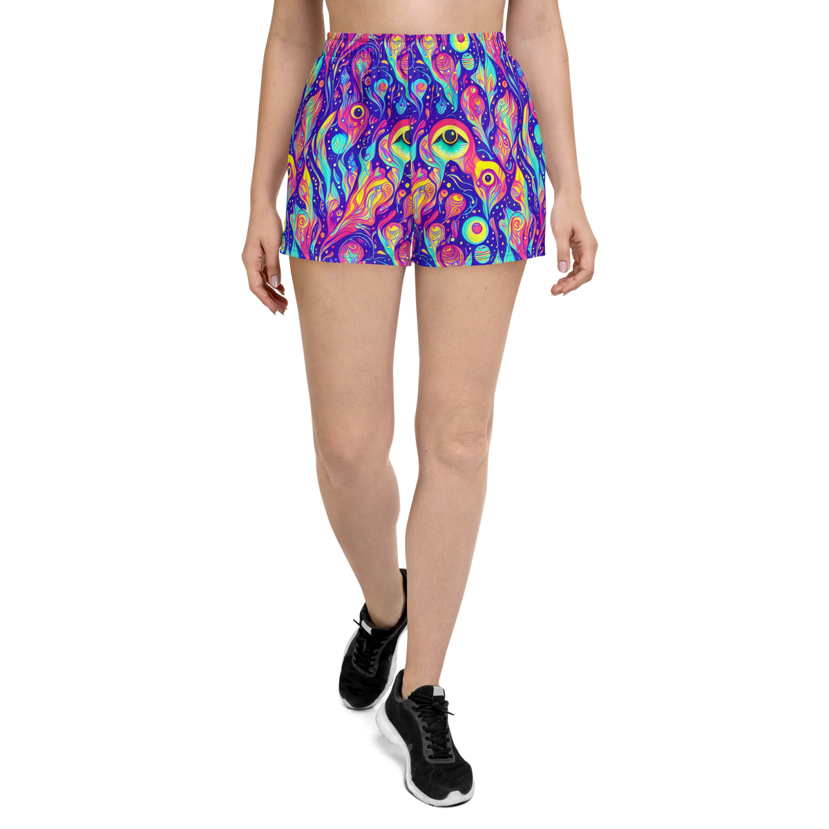 Women’s Athletic Shorts - Mystic Petal Dance
