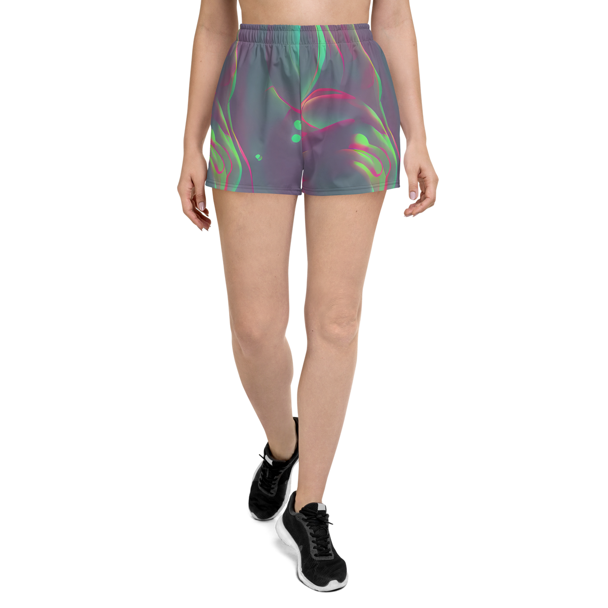 Women’s Athletic Shorts - Neon Whisper