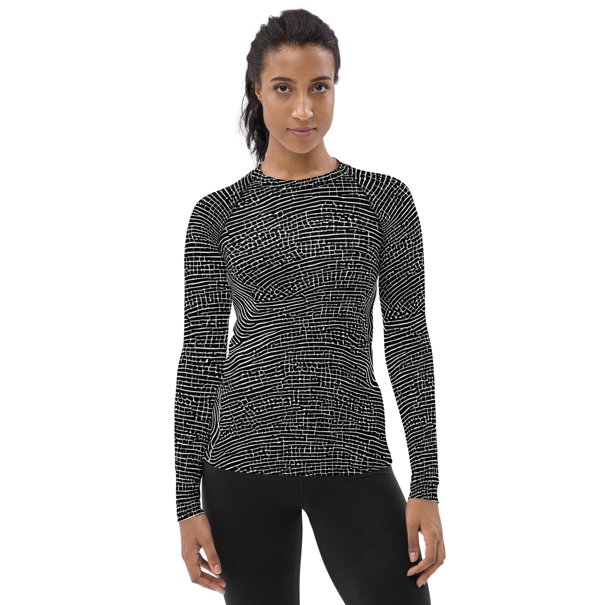 Women's Rash Guard - Zenith Stripes