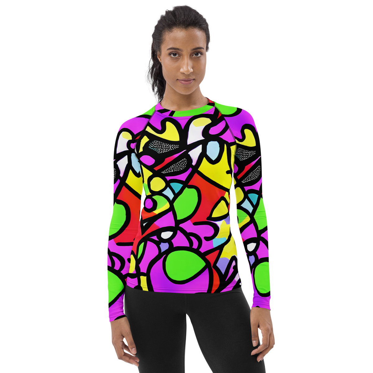 Women's Rash Guard - Vivid Serenade