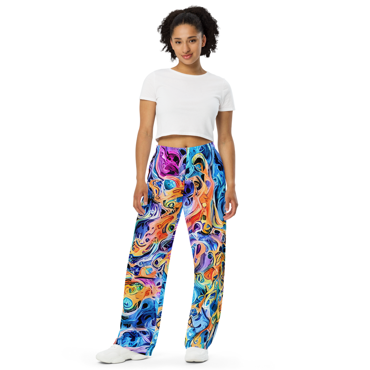 Wide-Leg Pants - Rococo Vortex