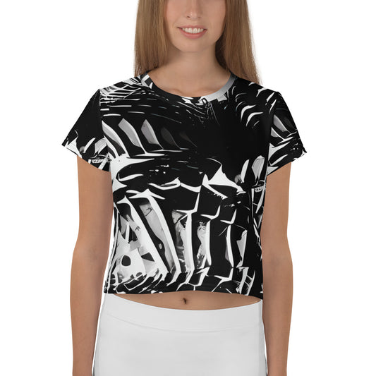 Women's Crop Tee - Illusion Vortex